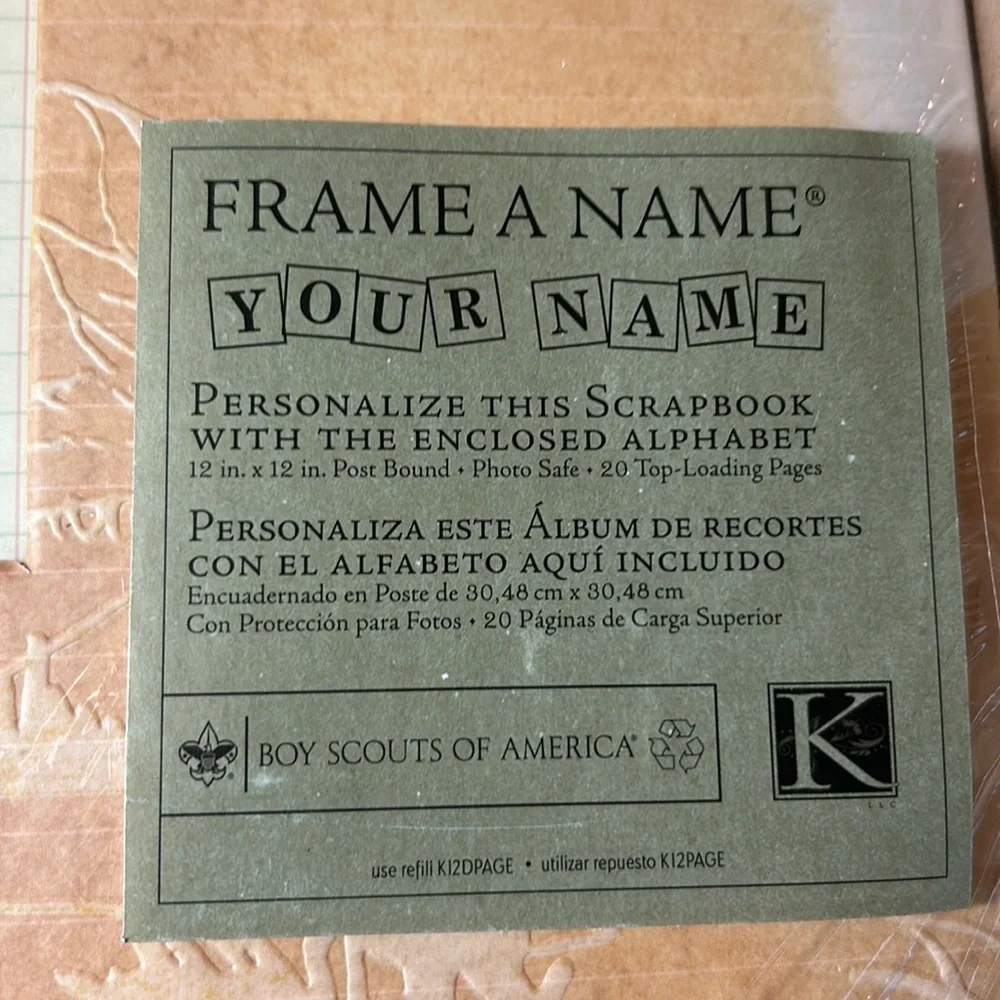 New Boy Scouts of America 12x12 scrapbook album K & Company scrapbooking